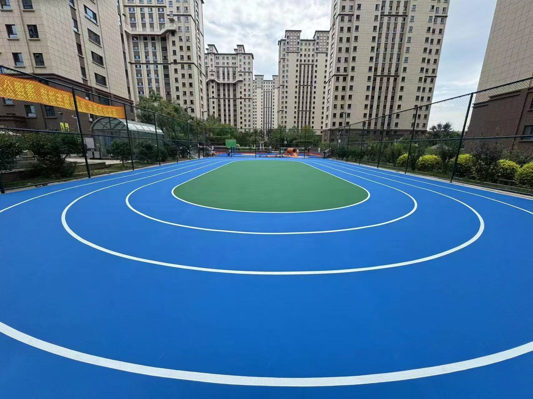 广州市学校塑胶跑道硅PU材料 - 方案